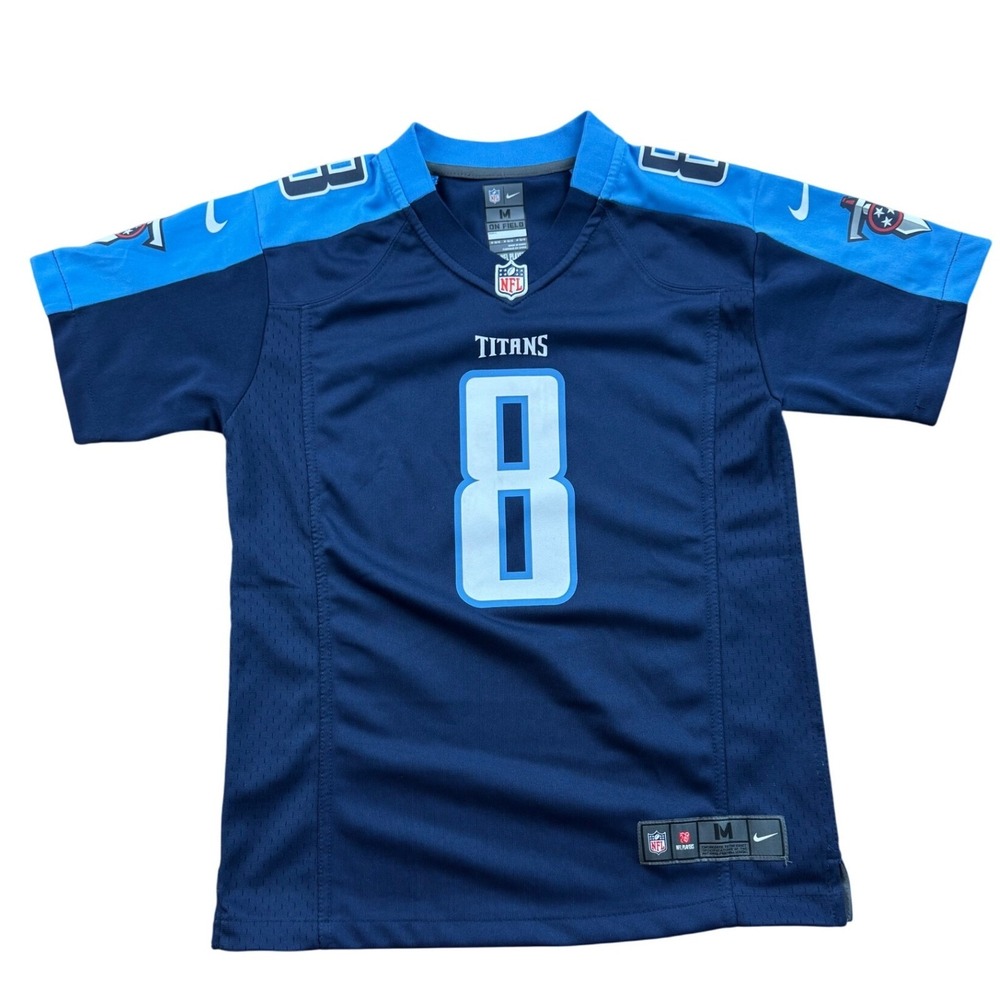 Kids Tennessee Titans Signed Mariota #8 Nike NFL Jersey Medium
